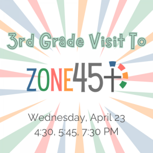 3rd Grade Visit To Zone 45 Logo - CYF SOTV